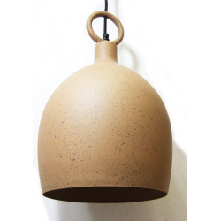 Lampa wisząca metalowa  Wabi Sabi z ozdobnym trzonem
